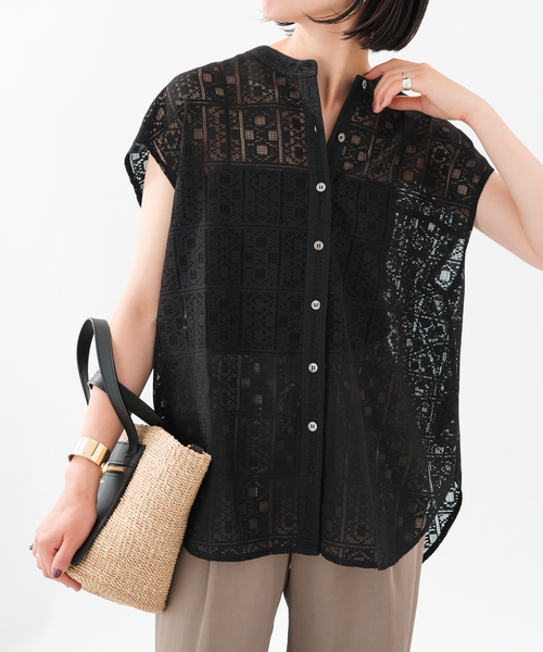 Spick＆Span ブラウス シャツ 「追加2」PEレースフレンチ