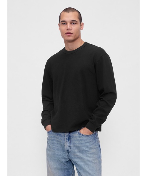 GAP（ギャップ） tシャツ オーバーサイズ クロップド Tシャツ 長袖