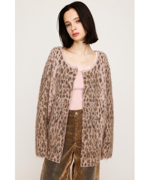 SLY カーディガン 「2025AW」JQ LEOPARD C/D ジャガード