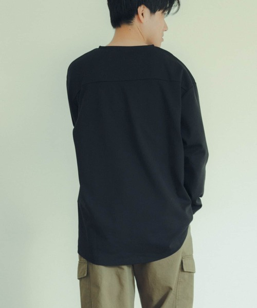 「ITEMS URBANRESEARCH」 長(zhǎng)袖Tシャツ MEDIUM ホワイト メンズ