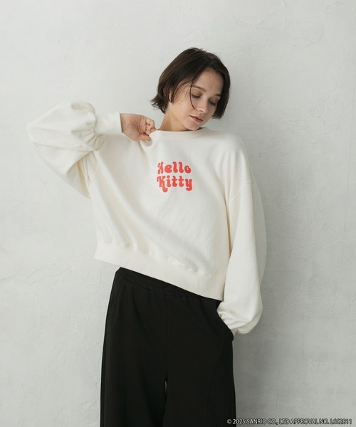 HELLO KITTY スウェットセット ベージュ　大きいサイズ　新品未使用 sanrio（サンリオ） トレーナー スウェット 「HELLO KITTY × forksy