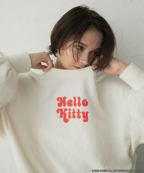 sanrio（サンリオ） トレーナー スウェット 「HELLO KITTY × forksy