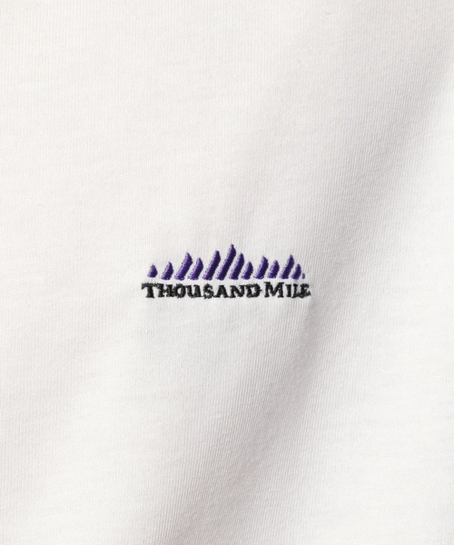「THOUSAND MILE」 半袖Tシャツ MEDIUM ホワイト メンズ