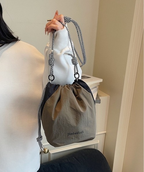 lit.Cy（リットシー） ショルダーバッグ バッグ バイカラー ドロスト