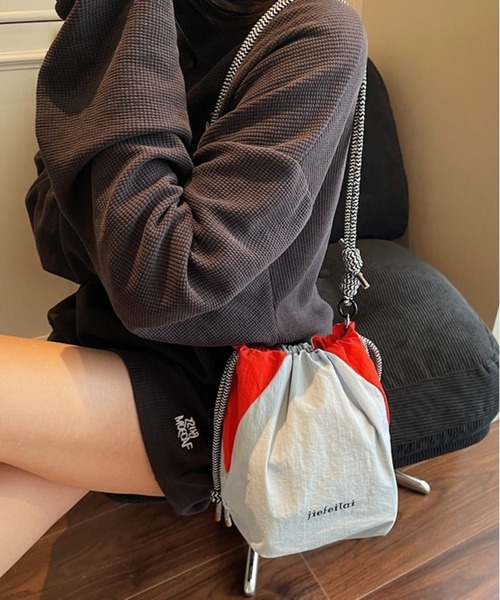 lit.Cy（リットシー） ショルダーバッグ バッグ バイカラー ドロスト