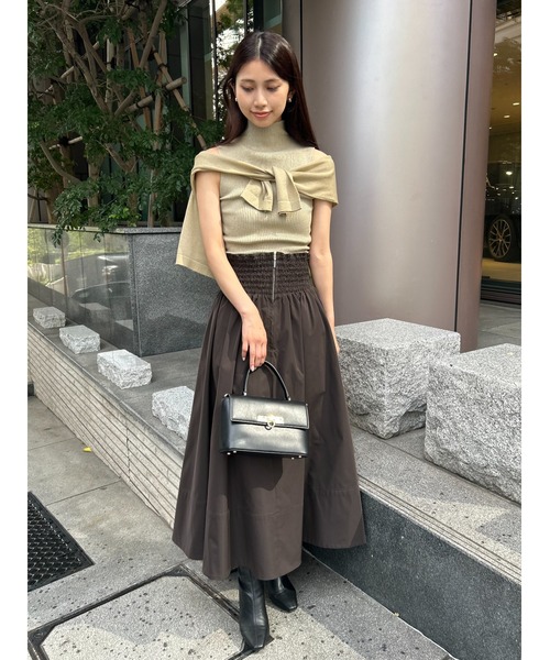 SNIDEL フレアスカート グリーン SNIDEL スカート フロントジップフレアスカート : ZOZOTOWN