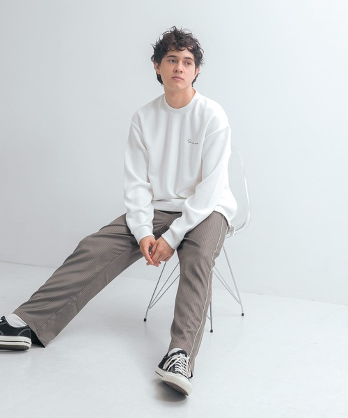 「SENSE OF PLACE by URBAN RESEARCH」 長袖Tシャツ LARGE ライトベージュ メンズ