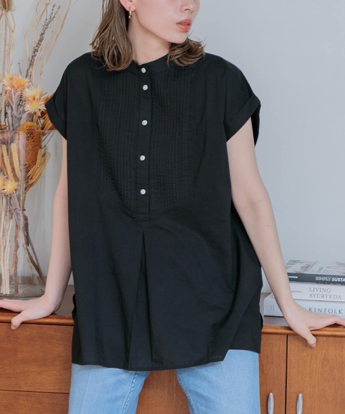 「URBAN RESEARCH Sonny Label」 半袖ブラウス FREE ブルー レディース_画像2