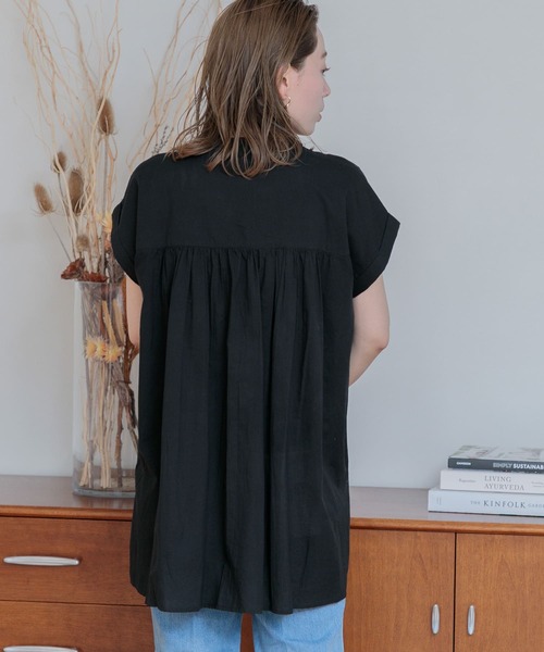 「URBAN RESEARCH Sonny Label」 半袖ブラウス FREE ブルー レディース_画像4