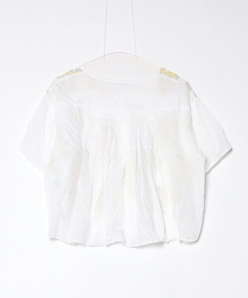 「haupia」 半袖ブラウス 38 ホワイト レディース_画像2