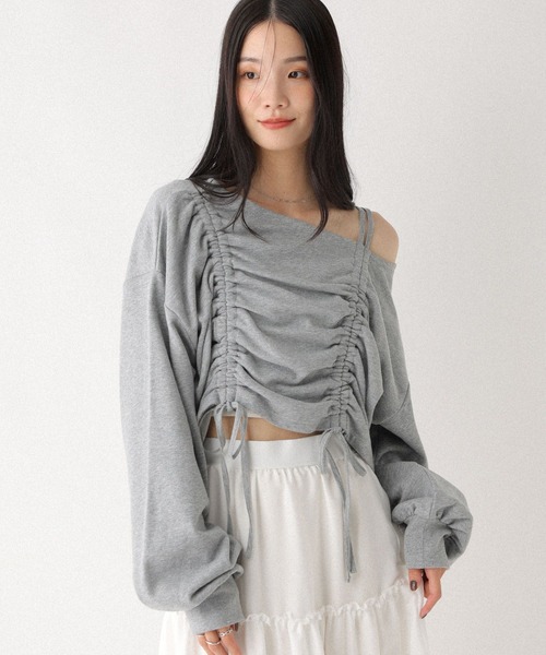 Heather（ヘザー） トレーナー スウェット ドロスト裏毛スウェット