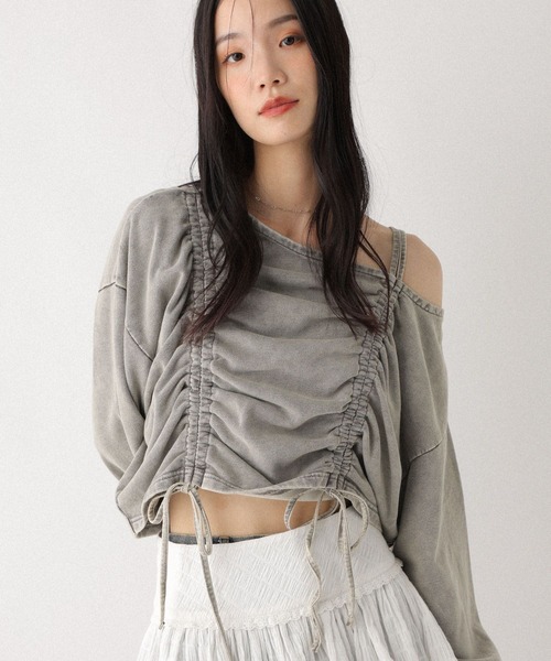 Heather（ヘザー） トレーナー スウェット ドロスト裏毛スウェット