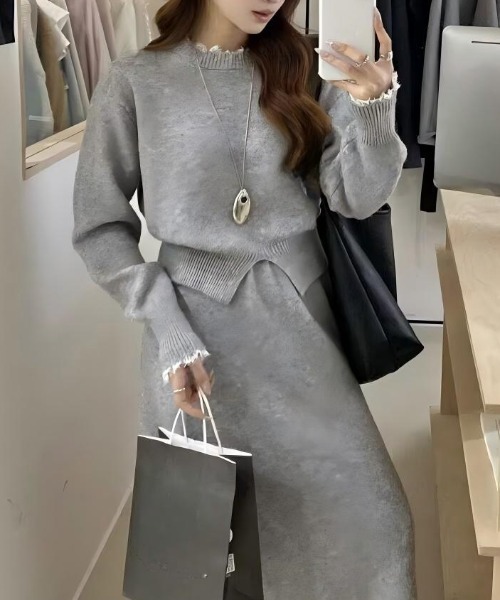 Apolina セットアップ Aelina セットアップ ニットセットアップ レディース : ZOZOTOWN Yahoo