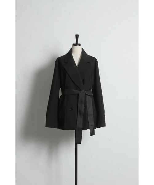 ARVELLIA ジャケット テーラードジャケット BACK RIBBON TAILORED