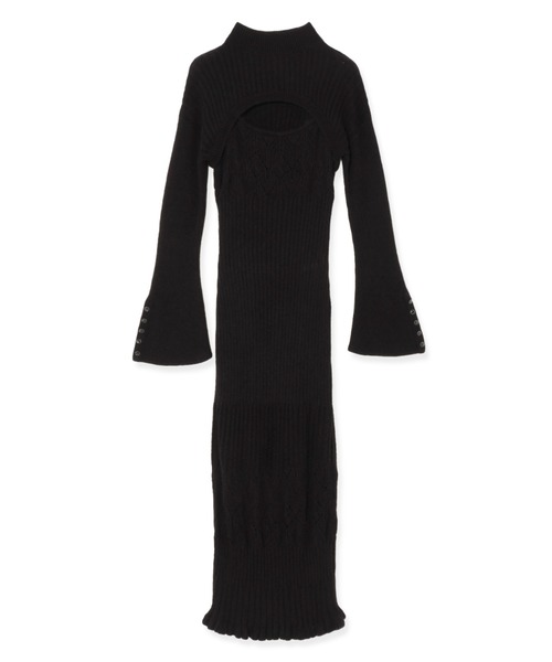 GUESS（ゲス） ワンピース Long Sleeves Mn Shrug Shinju Dress 