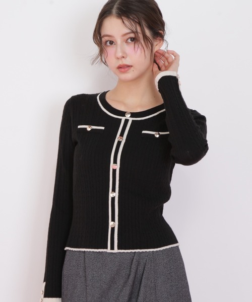 ジル バイ ジル スチュアート（JILL by JILL STUART）/バイカラーケーブルニット JILL by JILL STUART（ジルバイジルスチュアート） ニット セーター