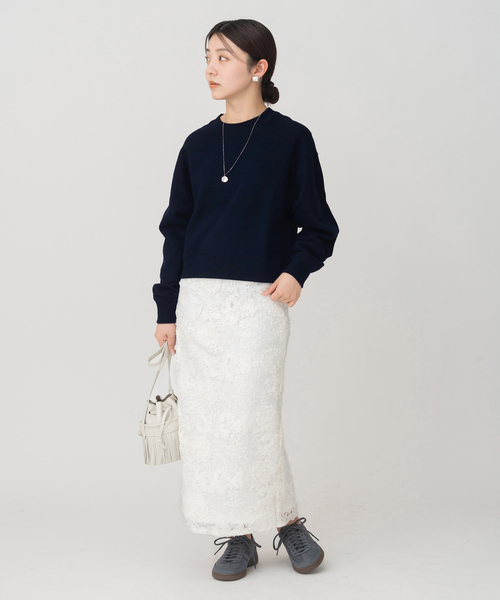 IENA（イエナ） スウェットカットソー FREE ネイビー レディース