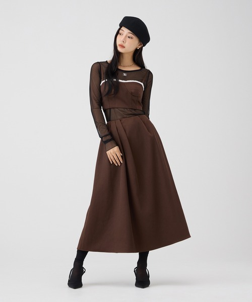 eimyっω)出品 EIMY ISTOIRE（エイミーイストワール） tシャツ ロゴモチーフチュール