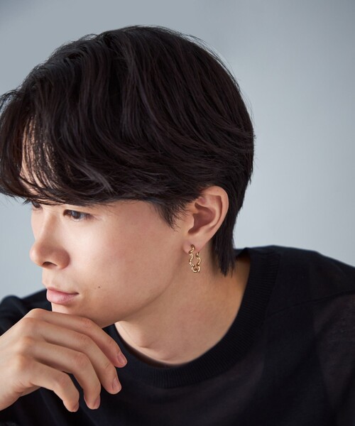イヤリング 「ラップイヤリング」 ツイスト レディースの画像