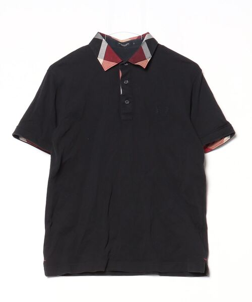 【新品・タグ付き】Burberry バーバリーブラック半袖ポロシャツ　M サイズ BURBERRY BLACK LABEL（バーバリーブラックレーベル） 半袖ポロシャツ