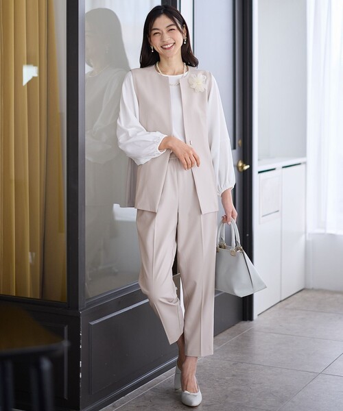 女子アナ着用ブラウスを含む3点セット ANY（エニィ） セットアップ 「3SET」きちんと見え3点コーデセット