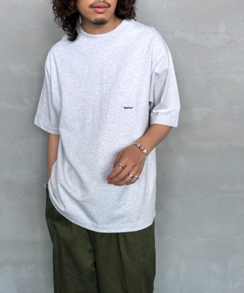 「GYMPHLEX」 半袖Tシャツ M グレイッシュベージュ レディース_画像6
