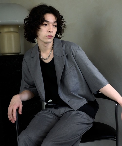 【HARE】パープル テーラードジャケット HARE（ハレ） テーラードジャケット MEDIUM パープル メンズ