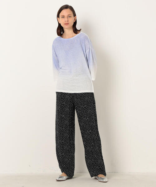 「TOMORROWLAND」 「GALERIE VIE」7分袖カットソー S ブルー系その他 レディース_画像2