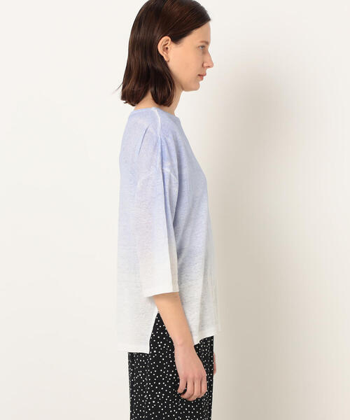 「TOMORROWLAND」 「GALERIE VIE」7分袖カットソー S ブルー系その他 レディース_画像4