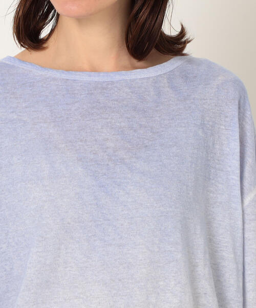 「TOMORROWLAND」 「GALERIE VIE」7分袖カットソー S ブルー系その他 レディース_画像7