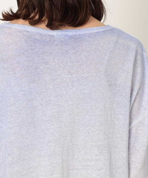 「TOMORROWLAND」 「GALERIE VIE」7分袖カットソー S ブルー系その他 レディース_画像8