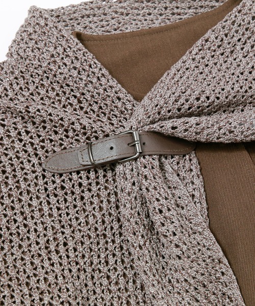 ノーカラーコート コート マフラー付き ノーカラーフレアミドルコート