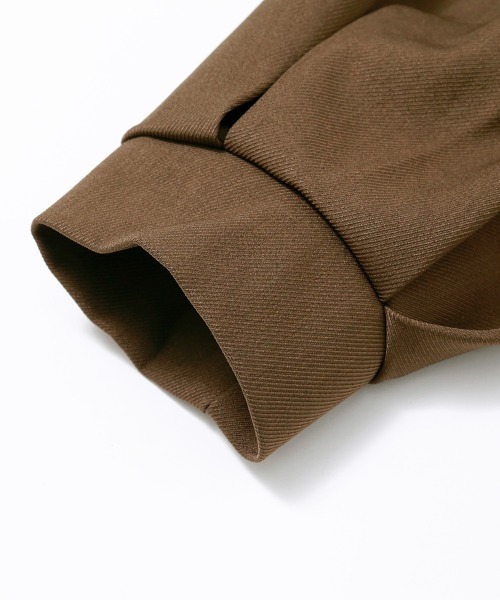 ノーカラーコート コート マフラー付き ノーカラーフレアミドルコート