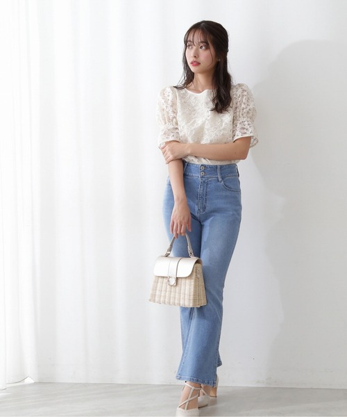 「PROPORTION BODY DRESSING」 半袖ブラウス SMALL ホワイト レディース_画像5