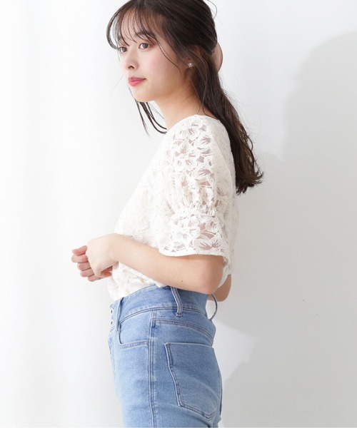 「PROPORTION BODY DRESSING」 半袖ブラウス SMALL ホワイト レディース_画像6