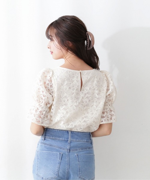 「PROPORTION BODY DRESSING」 半袖ブラウス SMALL ホワイト レディース_画像7