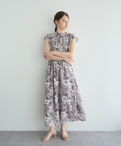 「YECCA VECCA」 ノースリーブワンピース FREE ブラウン レディース_画像3