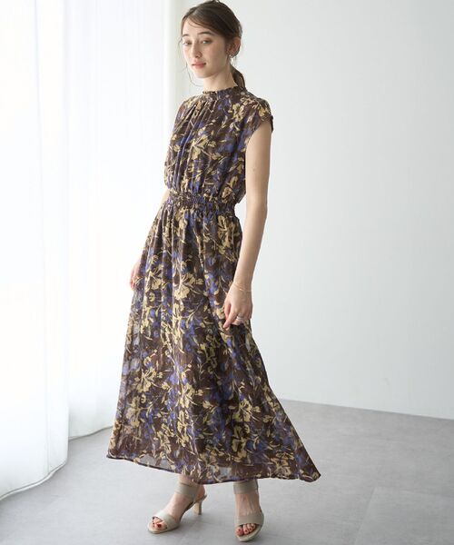 「YECCA VECCA」 ノースリーブワンピース FREE ブラウン レディース_画像4