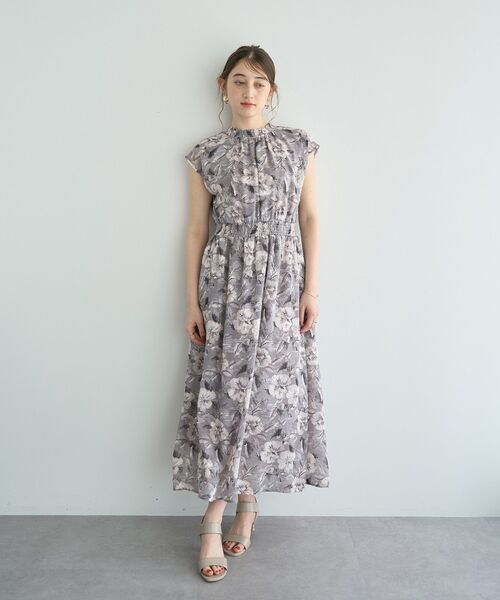 「YECCA VECCA」 ノースリーブワンピース FREE ブラウン レディース_画像5