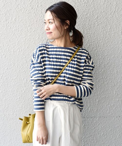 「liflattie ships」 長袖カットソー SMALL ブルー レディース_画像3