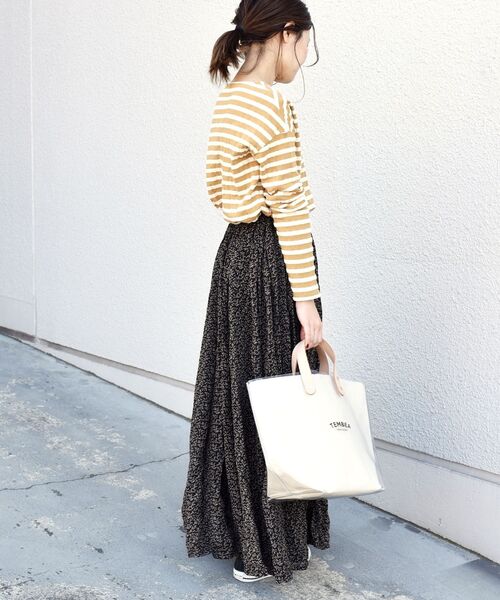 「liflattie ships」 長袖カットソー SMALL ブルー レディース_画像4