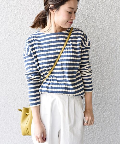 「liflattie ships」 長袖カットソー SMALL ブルー レディース_画像6