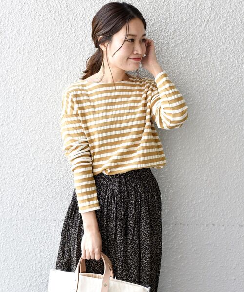 「liflattie ships」 長袖カットソー SMALL ブルー レディース_画像8