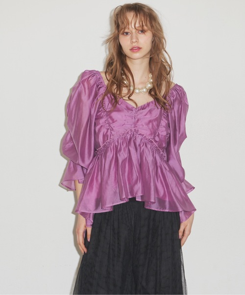 LA BELLE ETUDE（ラベルエチュード） 長袖ブラウス FREE ピンク