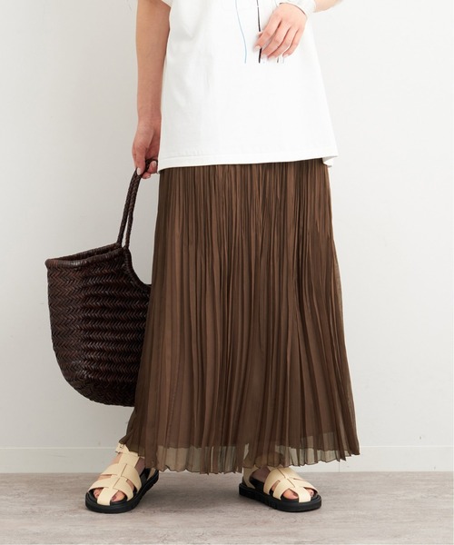 FRAMeWORK（フレームワーク） プリーツスカート - ブラウン レディース