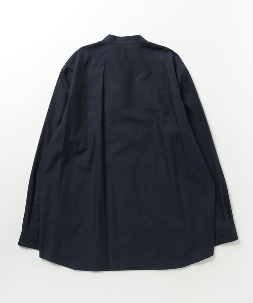 「ATON」 長袖シャツ 4 サックスブルー メンズ_画像2