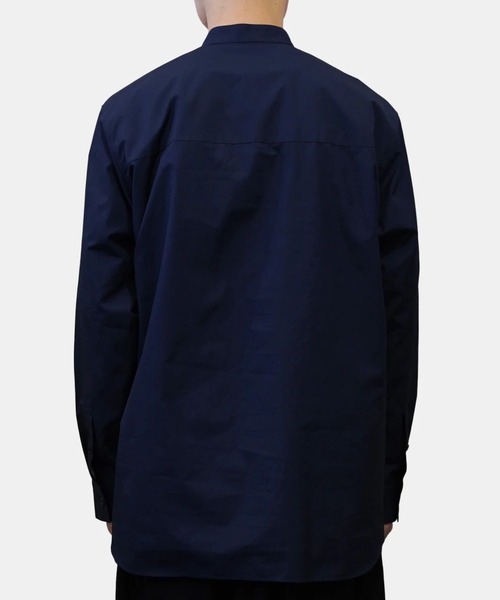 「ATON」 長袖シャツ 4 サックスブルー メンズ_画像4