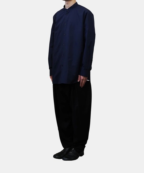 「ATON」 長袖シャツ 4 サックスブルー メンズ_画像7