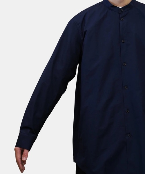 ATON（エイトン） 長袖シャツ 4 サックスブルー メンズ : ZOZOTOWN