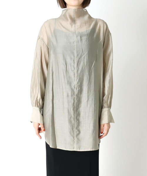 「TITE IN THE STORE」 「Cloche」長袖ブラウス 38 パープル レディース_画像5